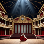 **A dramatic opera scene at La Monnaie theater in Brussels,